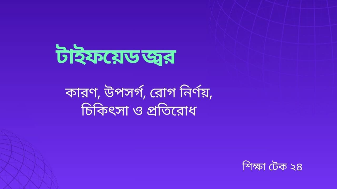 টাইফয়েড জ্বর কারণ, উপসর্গ, রোগ নির্ণয়, চিকিৎসা ও প্রতিরোধ