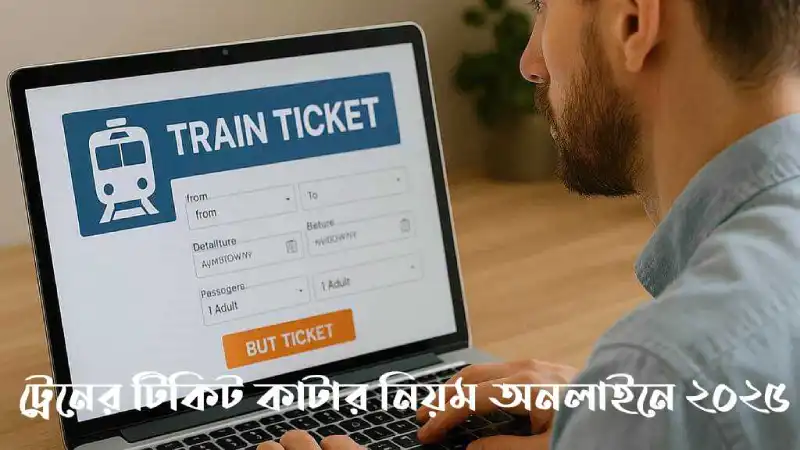 ট্রেনের টিকিট কাটার নিয়ম অনলাইনে ২০২৫