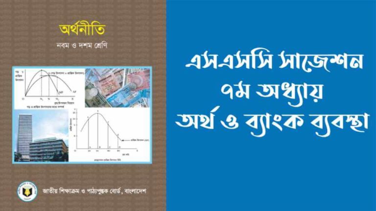 SSC অর্থনীতি ৭ম অধ্যায় MCQ সাজেশন