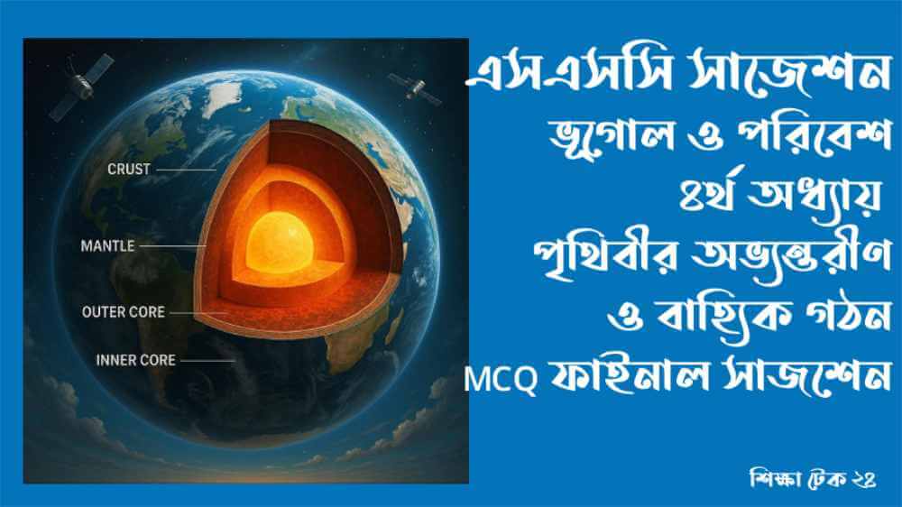 SSC ভূগোল ও পরিবেশ ৪র্থ অধ্যায় MCQ ফাইনাল সাজেশন