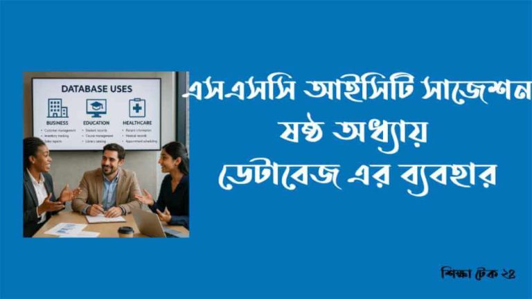 এসএসসি আইসিটি ৬ষ্ঠ অধ্যায়