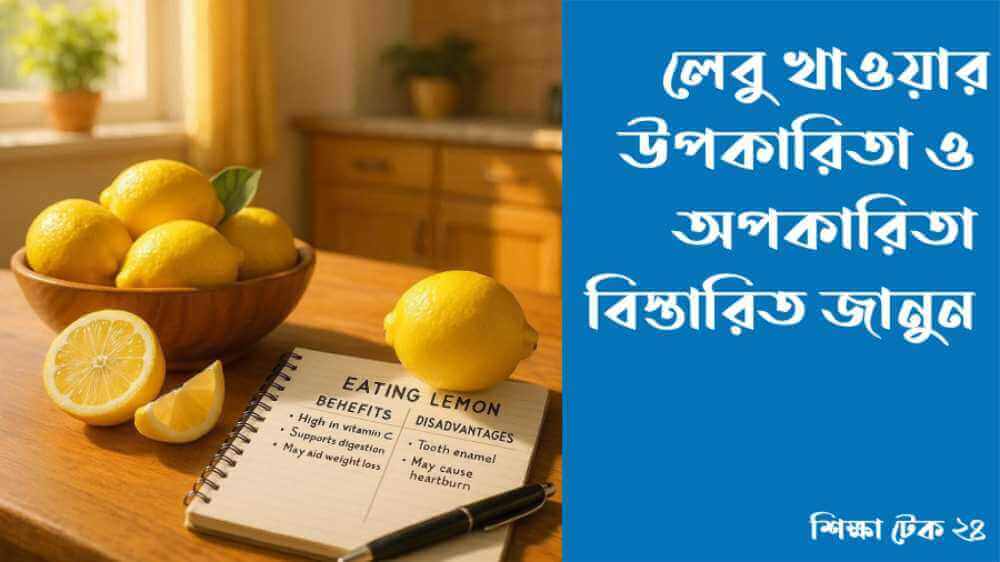 লেবু খাওয়ার উপকারিতা ও অপকারিতা