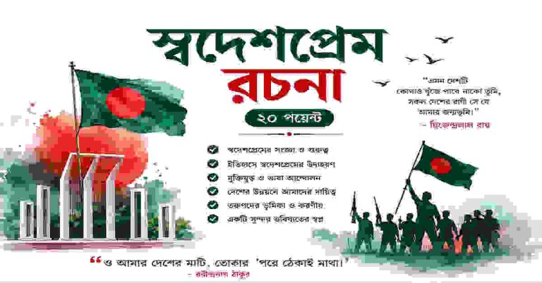 স্বদেশপ্রেম রচনা