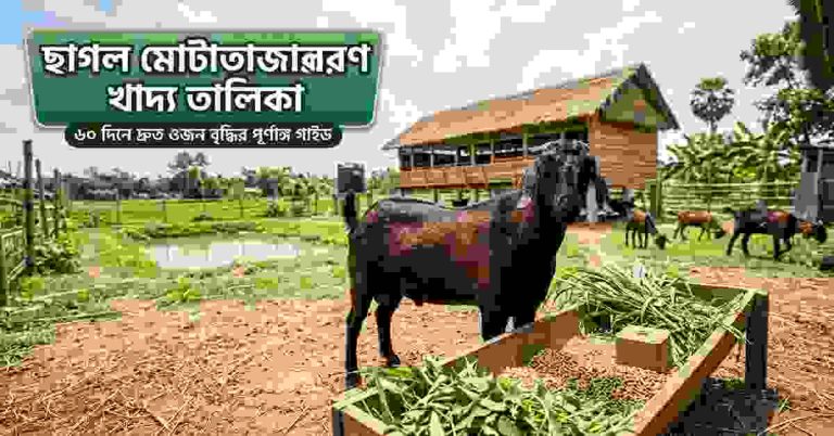 ছাগল মোটাতাজাকরণ খাদ্য তালিকা