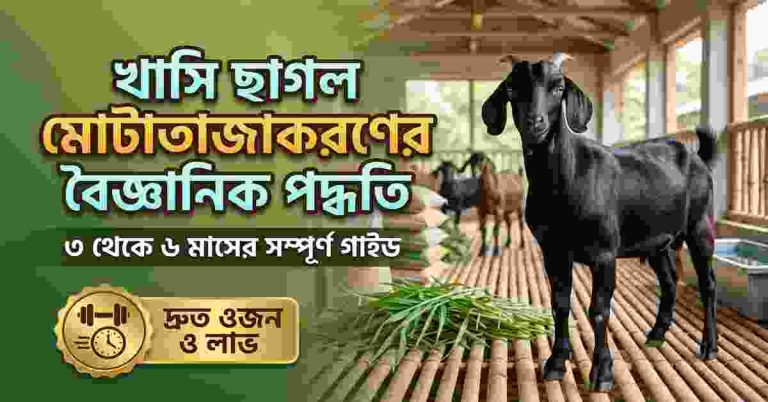 খাসি ছাগল মোটাতাজাকরণ পদ্ধতি